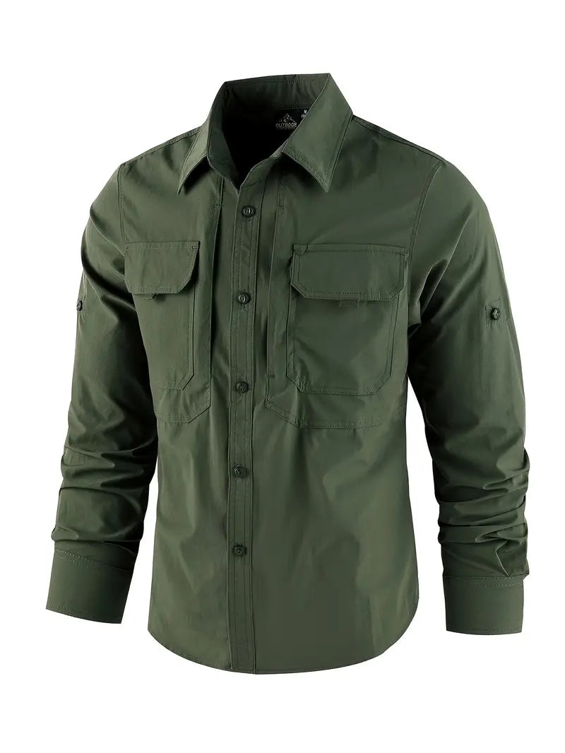 Men's Long Sleeve Cargo Shirt