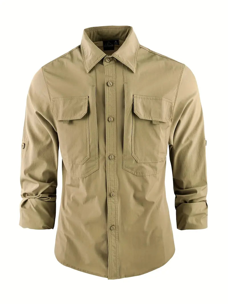 Men's Long Sleeve Cargo Shirt