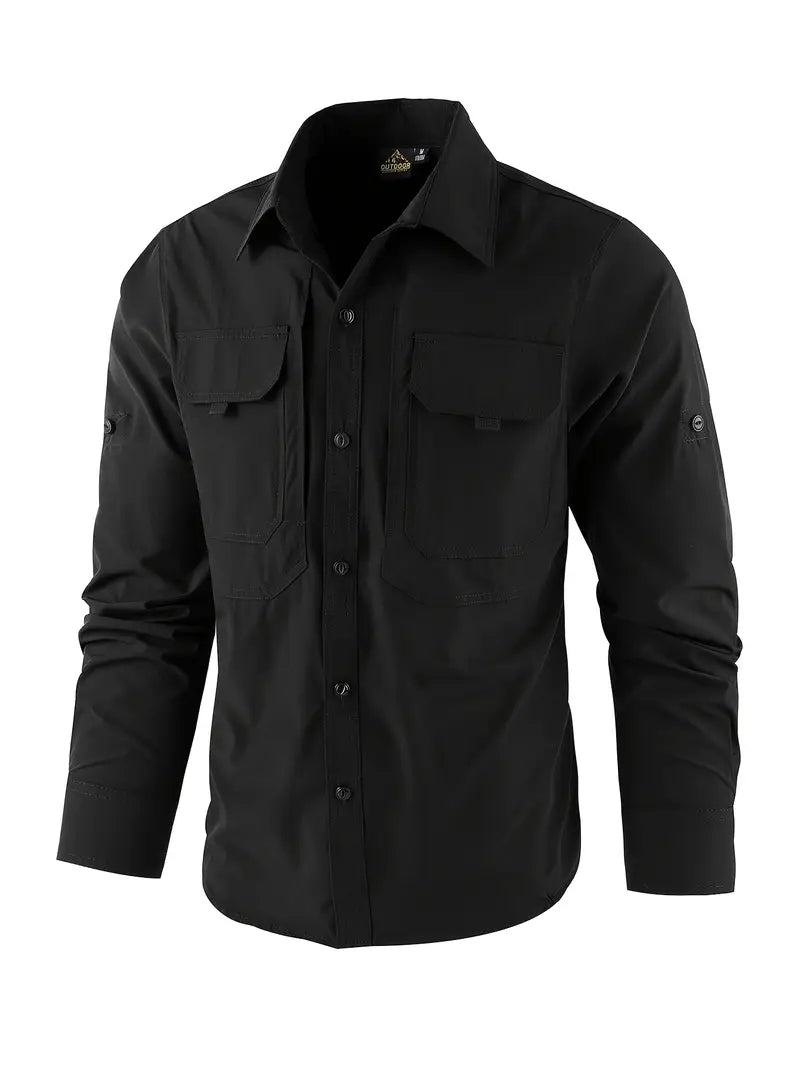 Men's Long Sleeve Cargo Shirt